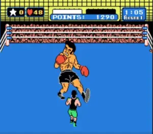 NES Game Clip Tutorials Mike Tyson's Punch-Out - 1ª luta da Piston Honda