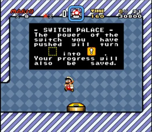 Super Mario World - Yellow Switch