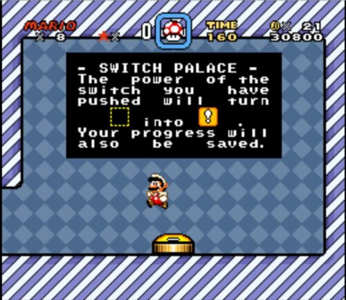 Super Mario World - Amarillo Switch