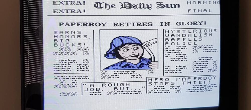 Paperboy Ending NES