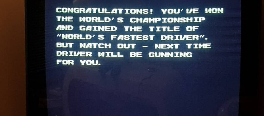 Turbo Racing Ending