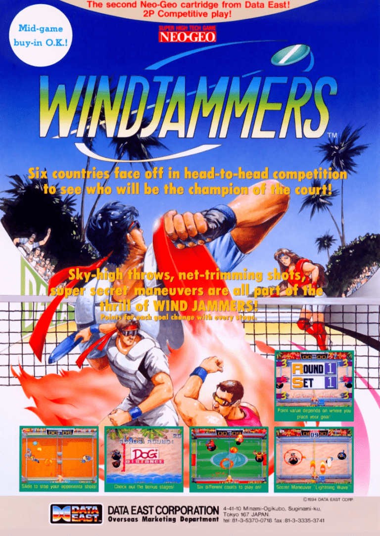 Play Windjammers Flying Power Disc
