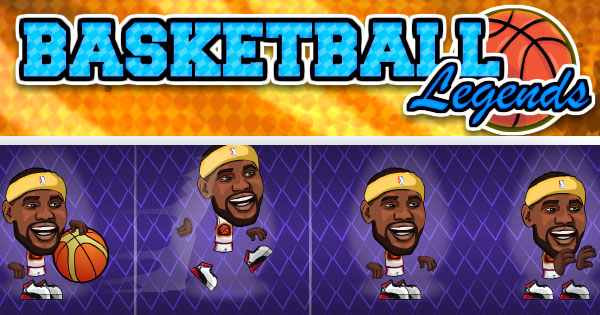 Browser-based arcade basketball game featuring NBA legends with local multiplayer and special abilities.