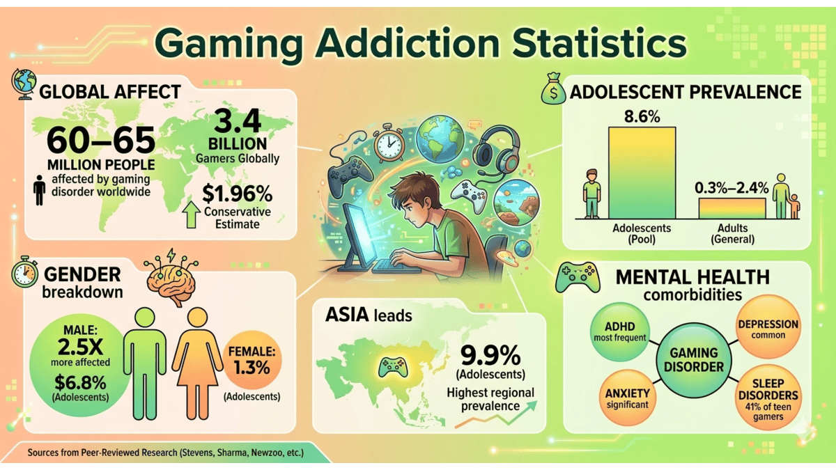 Gaming Addiction Statistics 2026 Gaming Addiction Statistics 2026 