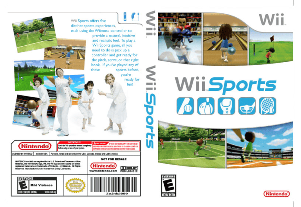 The Best Selling Video Games of All Time Wii Sports