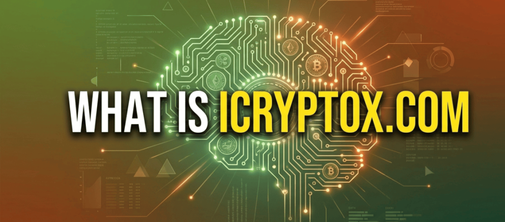 icryptox.com overview covering AI crypto trading platform with 500+ pairs, 400,000 data points per second processing, 50ms execution, 68% deep neural network accuracy, 3.23 ML long-short Sharpe ratio, 16.8% average annual return, and FATF/EU AML compliance.