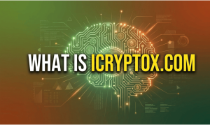 icryptox.com overview covering AI crypto trading platform with 500+ pairs, 400,000 data points per second processing, 50ms execution, 68% deep neural network accuracy, 3.23 ML long-short Sharpe ratio, 16.8% average annual return, and FATF/EU AML compliance.