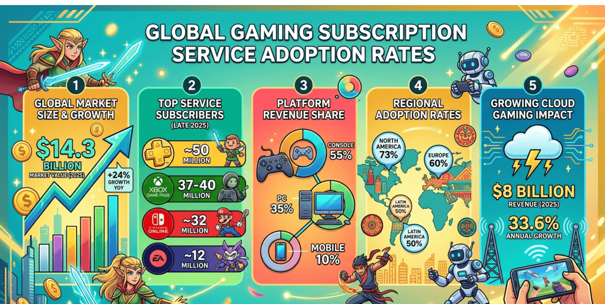 Program Adoption Rates For Free Service Gaming Subscription Service Adoption Rates Statistics 2026