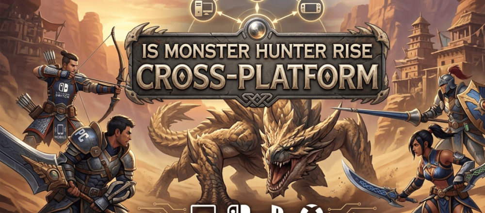 Monster Hunter Rise crossplay status in 2026 showing no cross-platform support, with same-family multiplayer only.