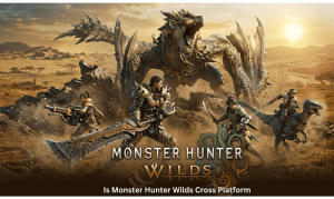 Monster Hunter Wilds cross-platform guide for 2026 covering full crossplay between PC (Steam), PS5, and Xbox Series X|S as the first Monster Hunter title with cross-platform multiplayer at launch, no cross-save support (progress locked to one platform), no Nintendo Switch or mobile versions, no PS4/Xbox One backward compatibility, up to 4-player co-op hunts across platforms, and Capcom ID for cross-platform friends lists.