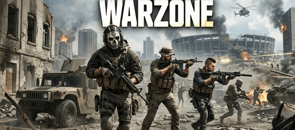 Warzone crossplay guide showing full cross-platform support across PC, PlayStation, and Xbox with cross-save via Activision account.