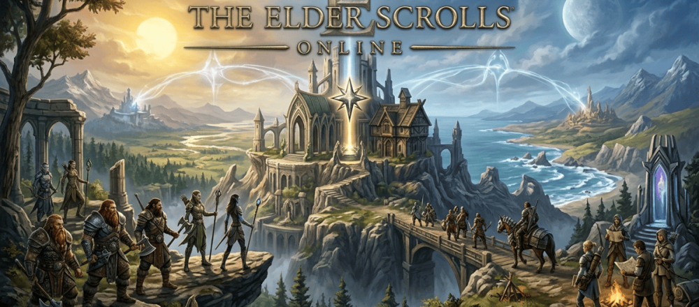 Elder Scrolls Online crossplay status in 2026 showing no cross-platform support, with PC/Mac, PlayStation, and Xbox on separate megaservers.