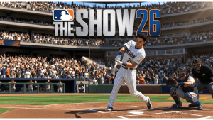 MLB The Show 26 player count 2026 covering 521K launch peak, #1 US sales ranking, Diamond Dynasty spending data, and Game Pass day-one availability.