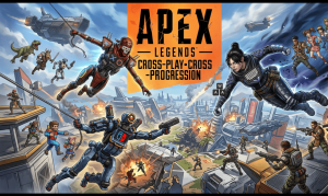 Web article explaining Apex Legends crossplay in 2026, covering platform compatibility across PC, PlayStation, Xbox and Switch, cross-progression via EA account, matchmaking behavior, and multiplayer settings for squads and friends.