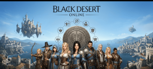 Black Desert Online statistics 2026 showing 15,581 live players, 55 million registered users, $2.2 billion lifetime revenue, and monthly player trend charts.