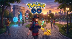 Pokémon GO player count and statistics 2026 showing live players, monthly active users, revenue, platform data, regional interest, and Twitch statistics.