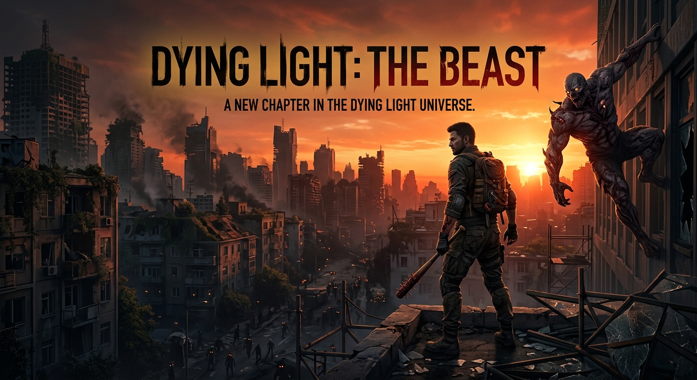 Dying Light: The Beast crossplay guide showing supported platforms, PC crossplay between Steam and Epic, console multiplayer restrictions, cross-save limitations, and four-player co-op.
